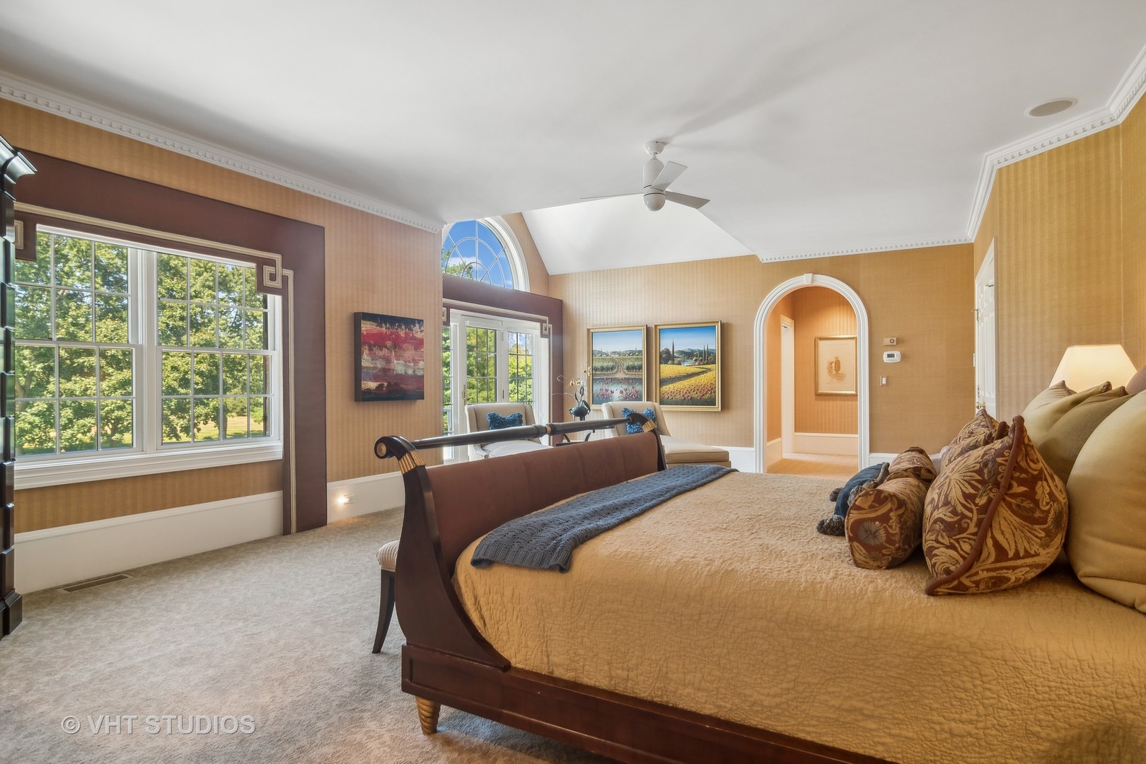 240 Donlea Road Barrington Hills, IL 60010 - Photo 28 of 63 a bed sitting in a spacious bedroom next to a window