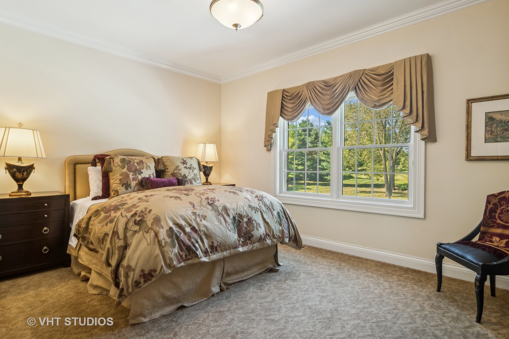 240 Donlea Road Barrington Hills, IL 60010 - Photo 39 of 63 a bed sitting in a bedroom next to a window
