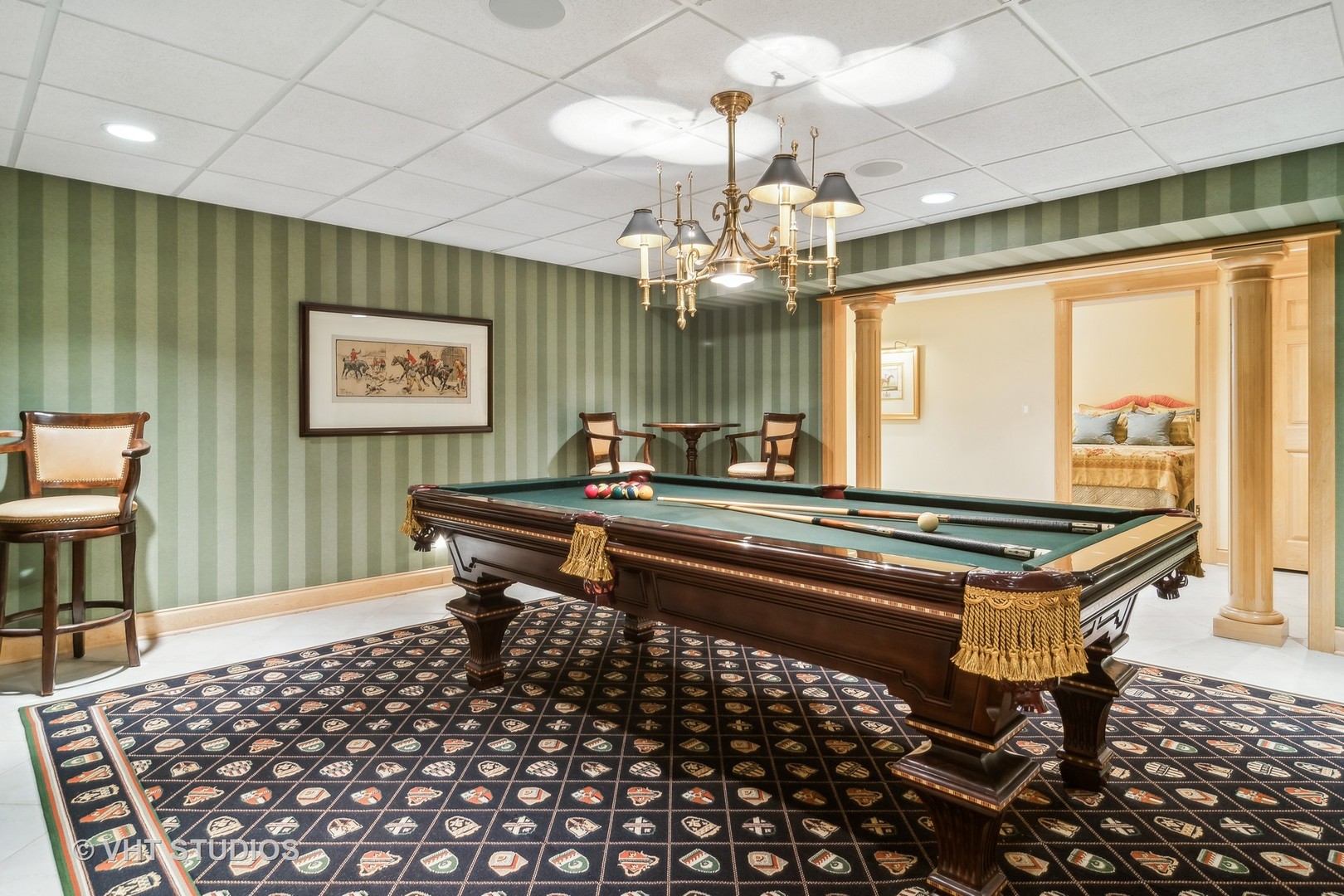 240 Donlea Road Barrington Hills, IL 60010 - Photo 46 of 63 a room with pool table and windows