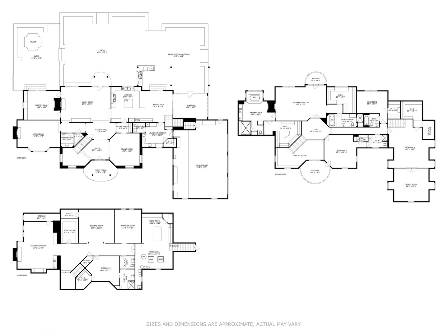240 Donlea Road Barrington Hills, IL 60010 - Photo 61 of 63 a picture of floor plan