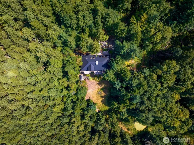 a view of lake and mountain