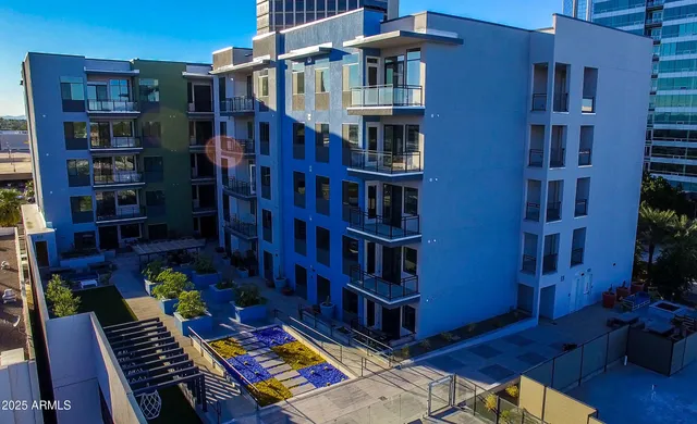 a book shelf with wooden floor