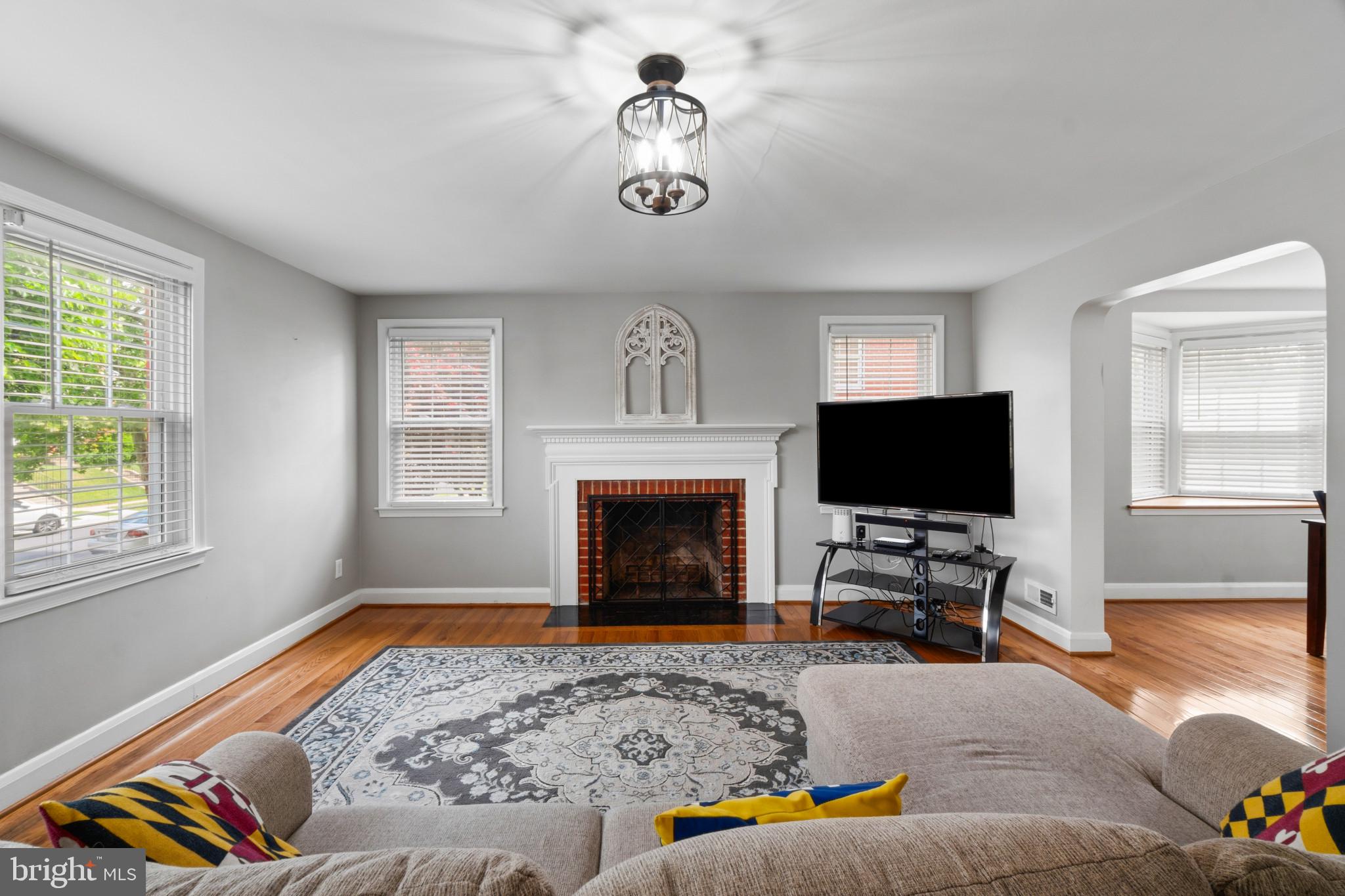 1517 Dellsway Road Towson, MD 21286 - Photo 4 of 34 Living room with a fireplace