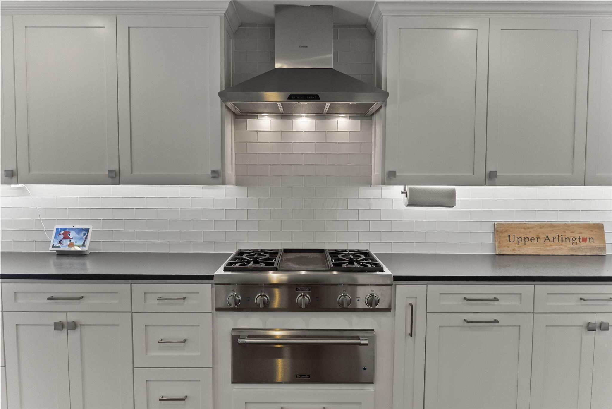 1851 Berkshire Road Columbus, OH 43221 - Photo 14 of 125 Thermador professional series, 4 burner gas cooktop and griddle and warming drawer, surrounded by spacious counters and ample storage.