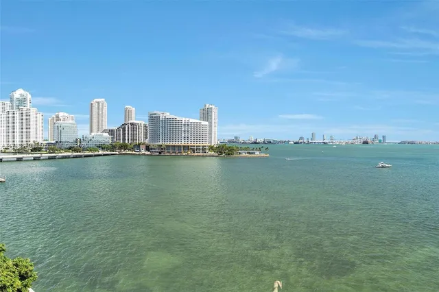 a view of a city with ocean