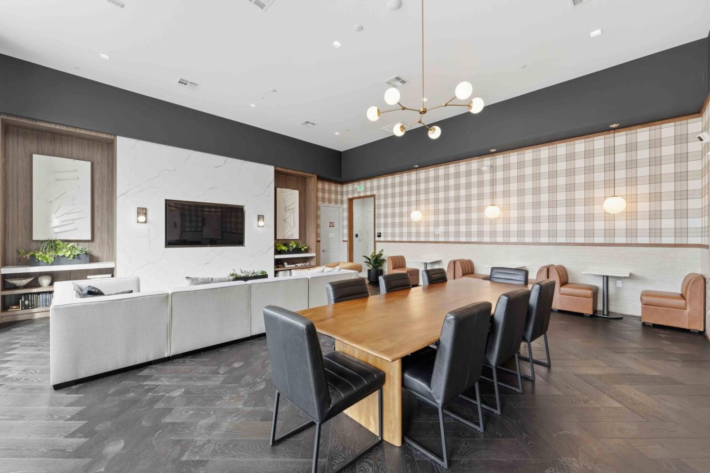 3465 Inspiration Way, Unit 201 Fremont, CA 94538 - Photo 31 of 39 a view of a dining room with furniture and chandelier