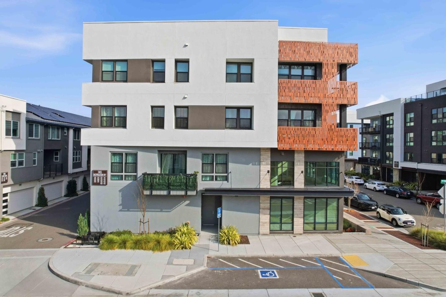 3465 Inspiration Way, Unit 201 Fremont, CA 94538 - Photo 34 of 39 a front view of a building with street view