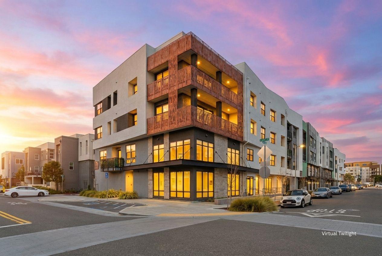 3465 Inspiration Way, Unit 201 Fremont, CA 94538 - Photo 38 of 39 a view of a building and a street