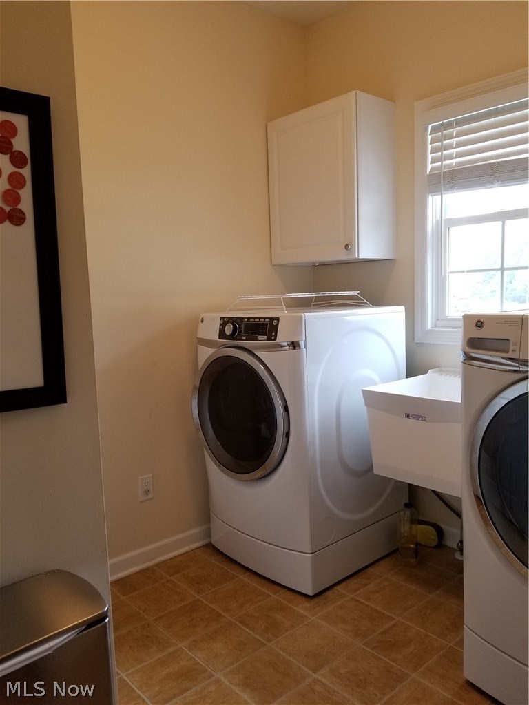 1177 Singleton Akron, OH 44321 - Photo 13 of 33 First floor laundry with utility sink and a window with a view
