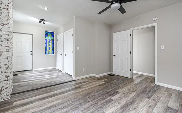 a view of an empty room