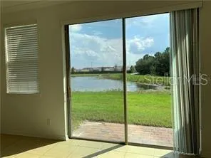 a view of a room and window