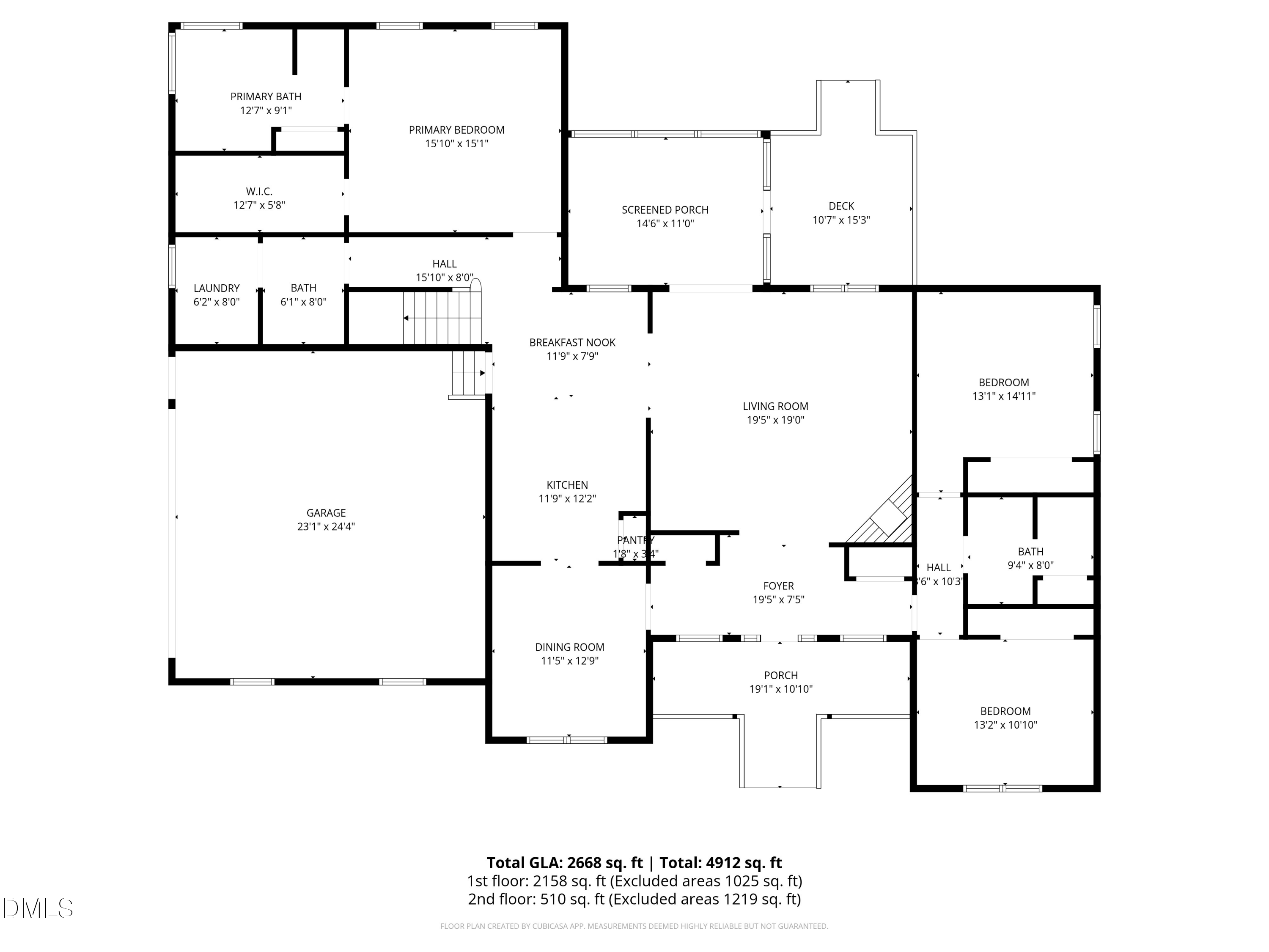 7605 Double E Court Raleigh, NC 27613 - Photo 47 of 49 a picture of floor plan