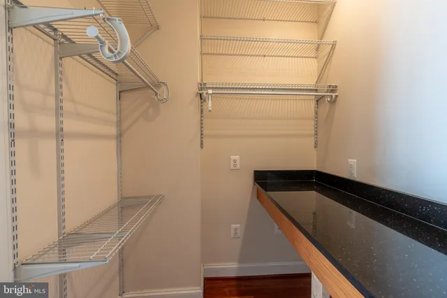 a view of walk in closet