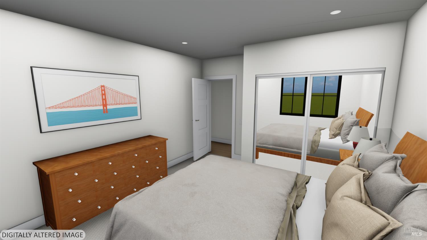 573 Wagnon Road Sebastopol, CA 95472 - Photo 60 of 69 Rendering of bedroom in ADU