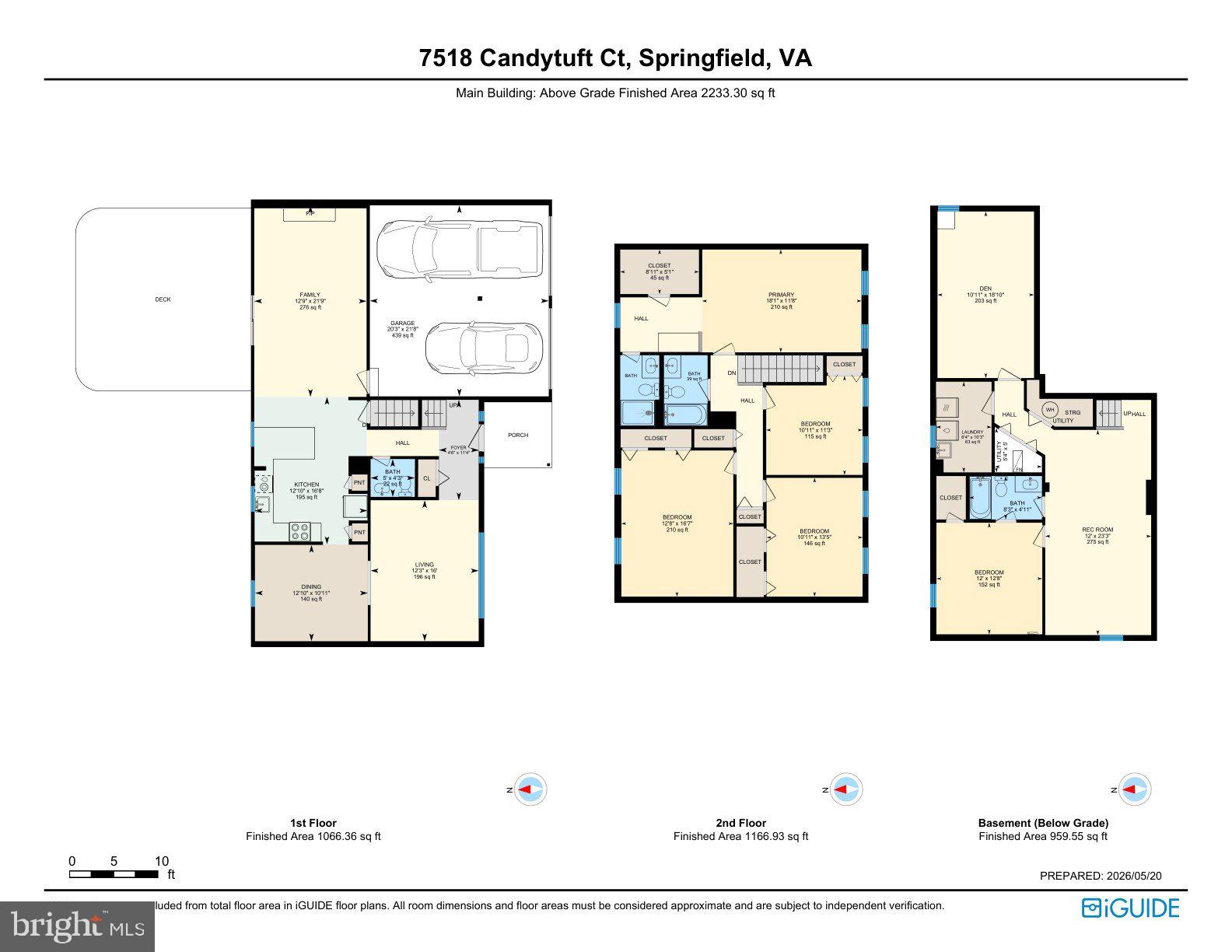 7518 Candytuft Court Springfield, VA 22153 - Photo 44 of 47 a picture of a floor plan