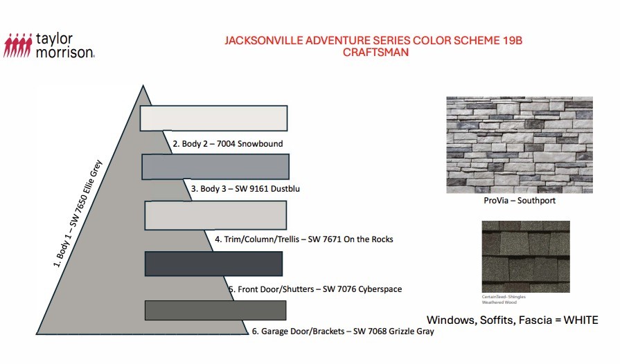 86579 Oar Row North Yulee, FL 32097 - Photo 5 of 28 86579 Oar Row North - Exterior Selections. House is under construction, selections are subject to change