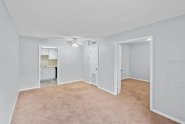 a view of an empty room