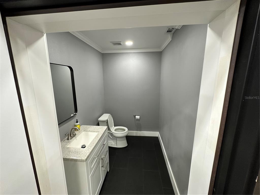 4459 Holden Road Lakeland, FL 33811 - Photo 4 of 27 a bathroom with a sink and mirror with toilet