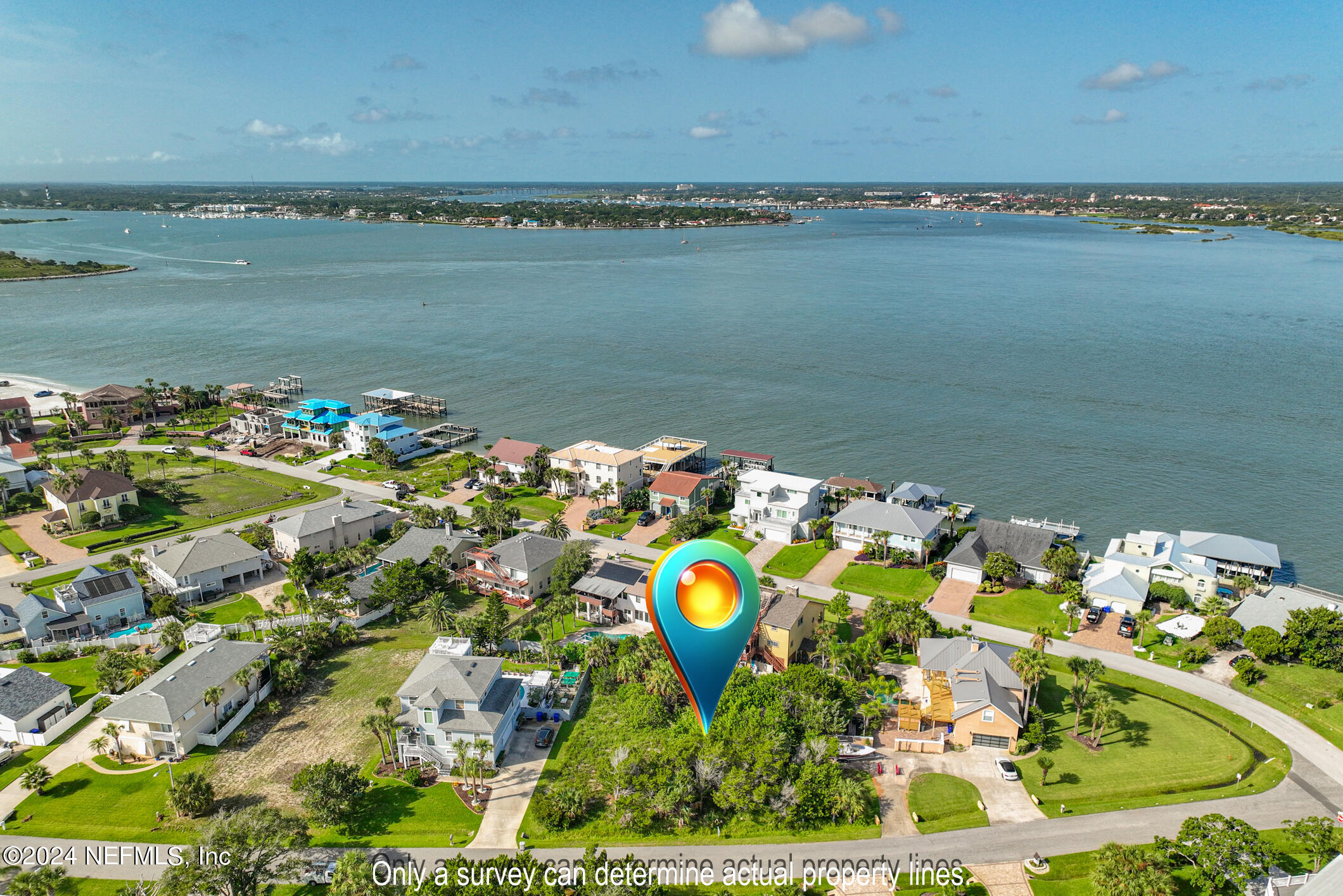 203 Sea Turtle Way St. Augustine, FL 32084 - Photo 3 of 28 a aerial view of a house with a lake view