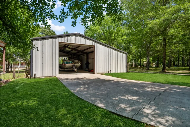 a view of car garage
