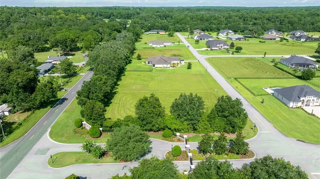 a view of a swimming pool with a yard