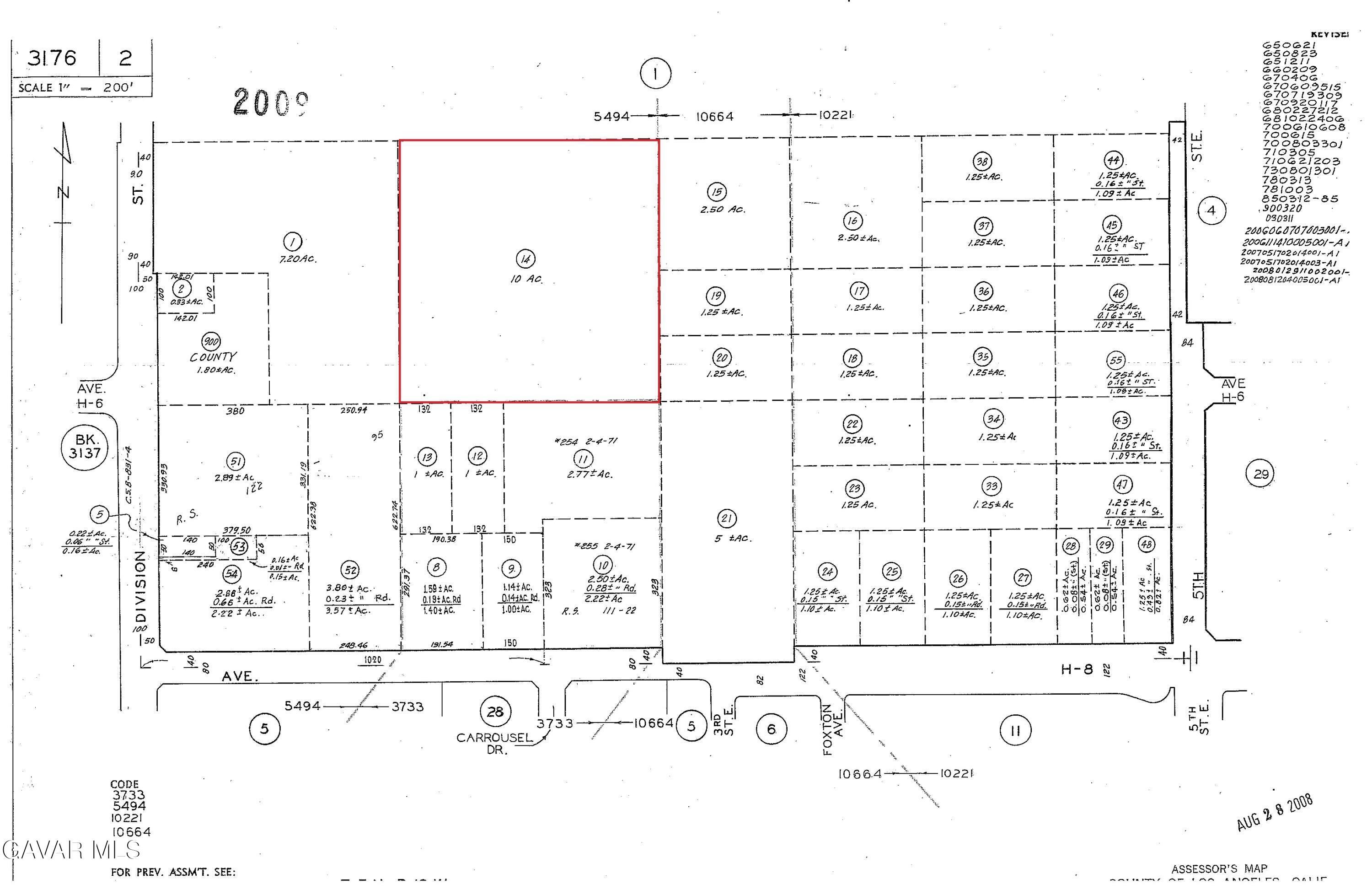 H4 Division St/e Avenue Lancaster, CA 93535 - Photo 11 of 11 assessor map