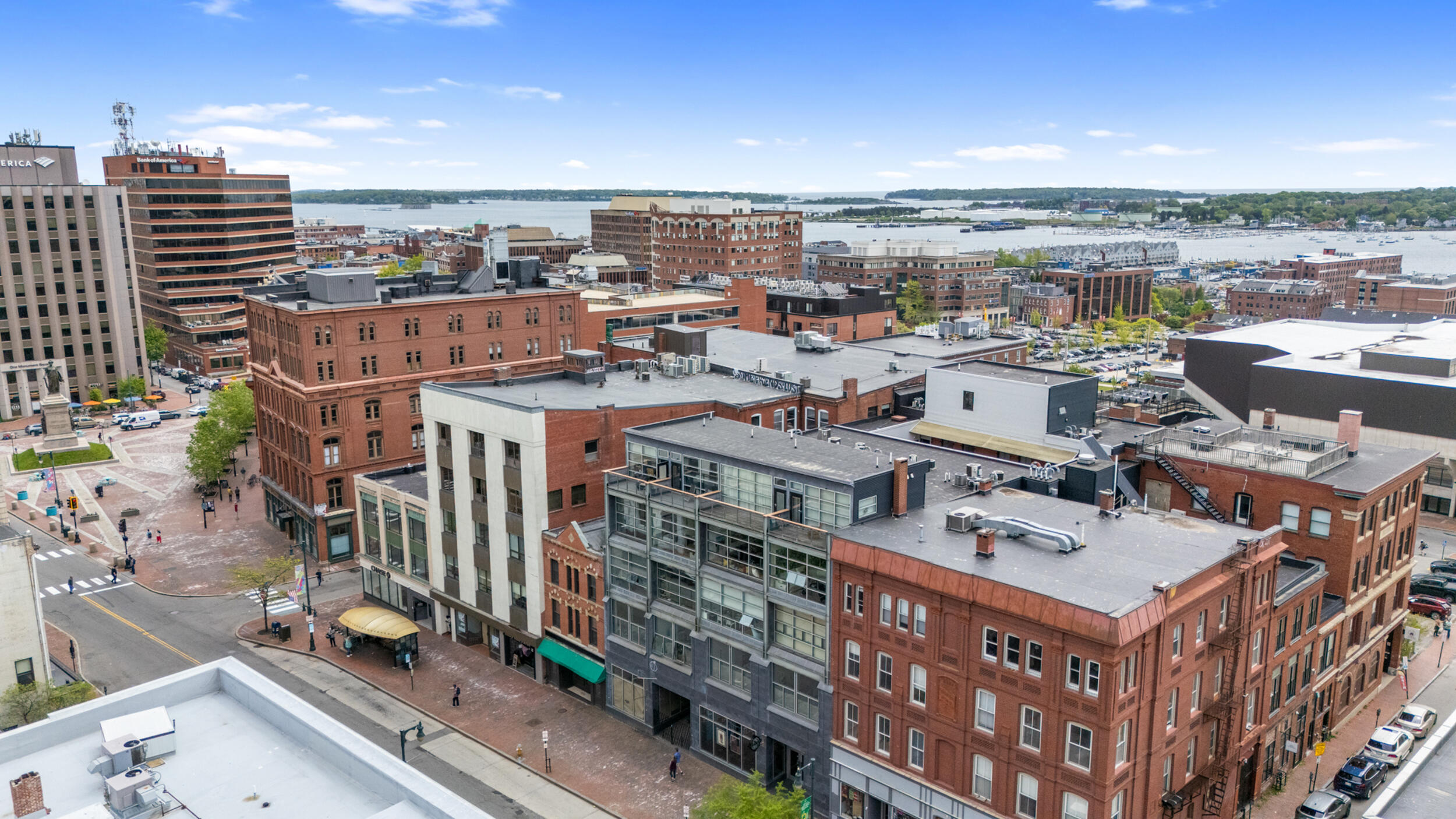 15 Brown Street, Unit 405 Portland, ME 04101 - Photo 40 of 46 15 brown st 405, portland drone-7