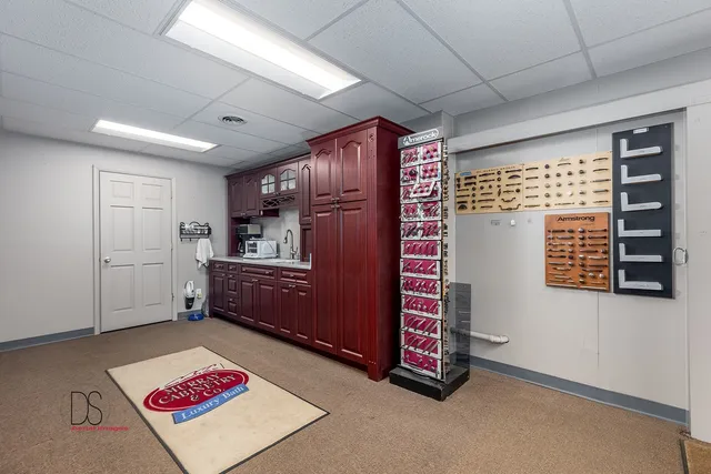 a room with furniture and window