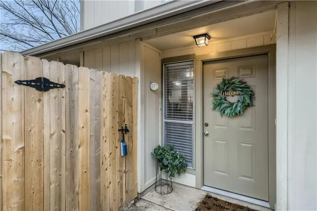 a view of a front door