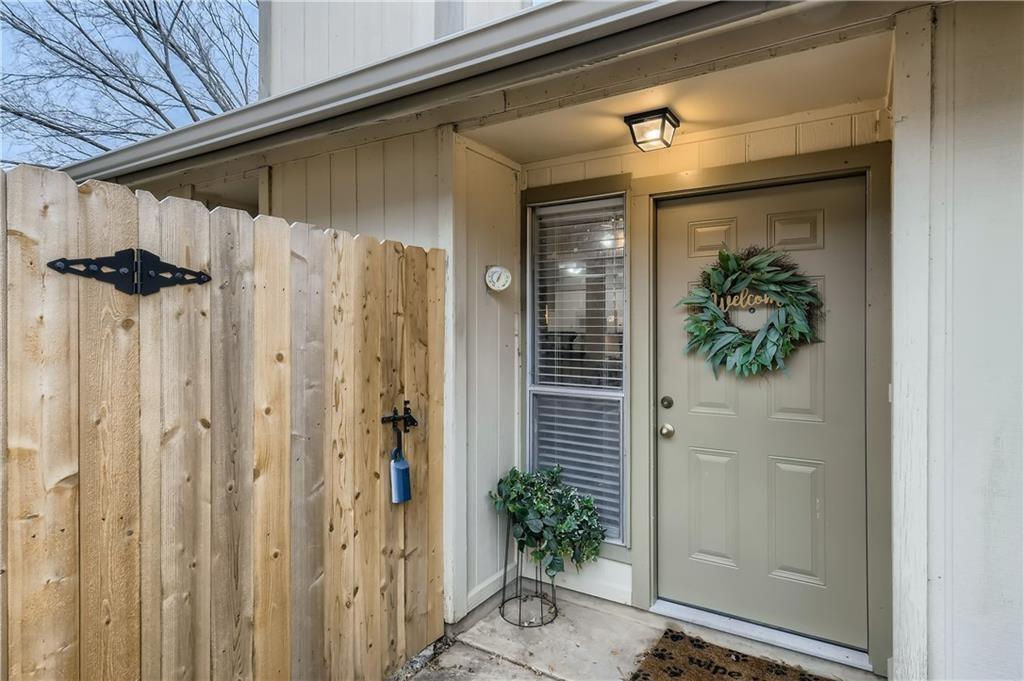 a view of a front door