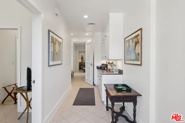 a room with furniture and a table
