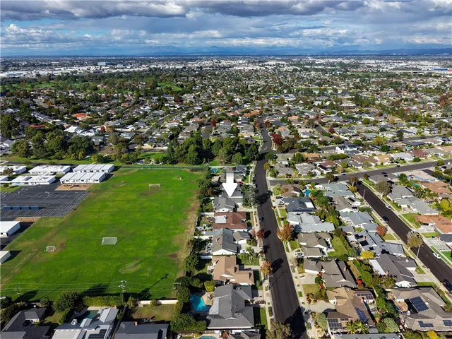 an aerial view of a city
