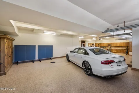 a room with gym equipment