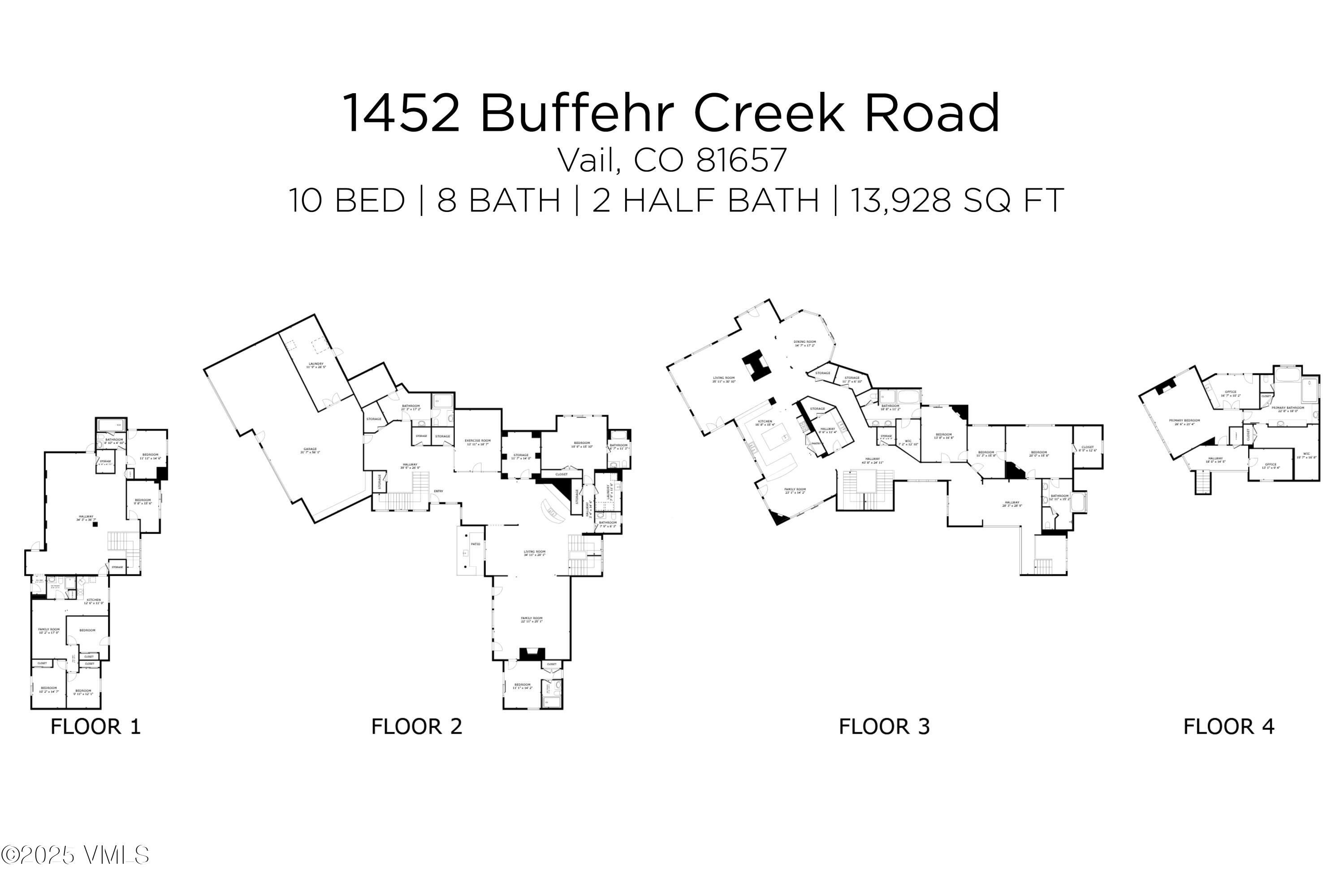 1452 Buffehr Creek Road Vail, CO 81657 - Photo 36 of 36 floor plan (2)