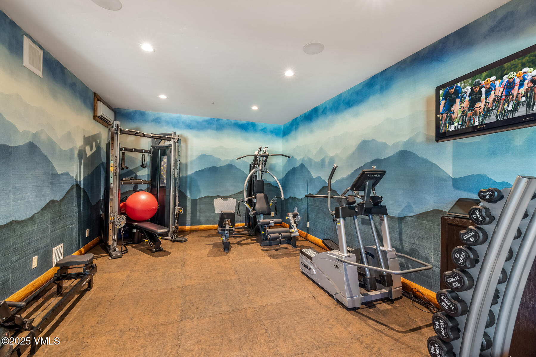 1452 Buffehr Creek Road Vail, CO 81657 - Photo 48 of 66 a room with gym equipment