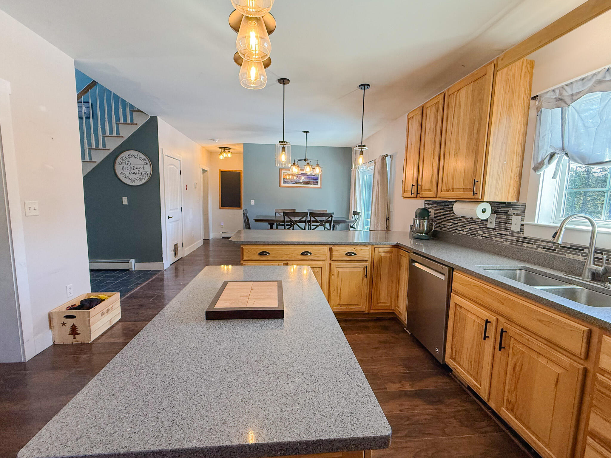 220 Boggy Brook Road Ellsworth, ME 04605 - Photo 17 of 44 Open concept kitchen to dining area