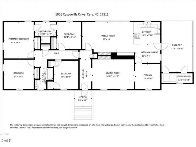 $499,000 | 1006 Cuscowilla Drive, Cary, NC 27511