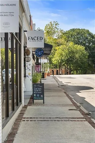 a view of a building with street view