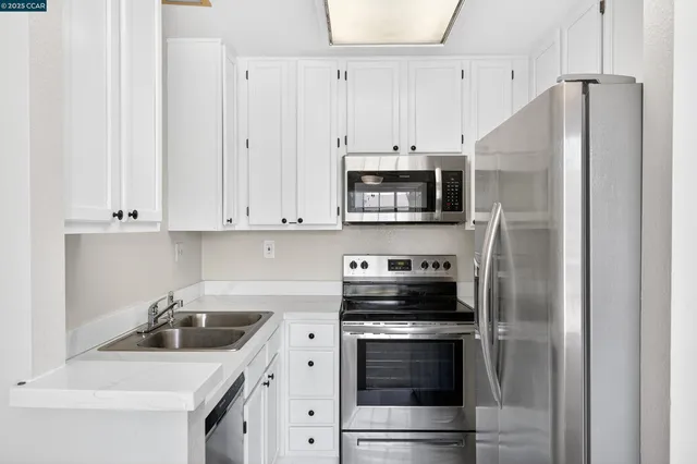 an empty room with sliding door