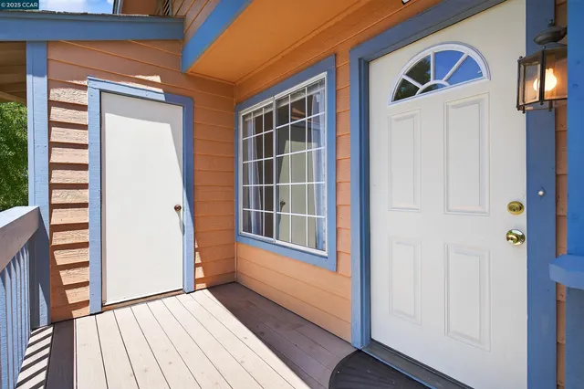 a view of front door of house