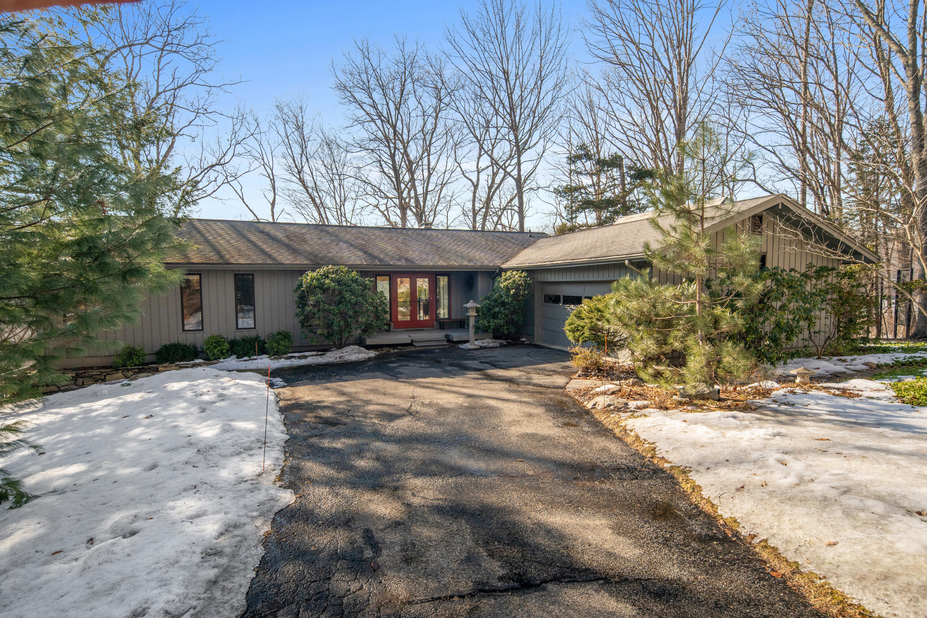 25 Chalburn Road Redding, CT 06896 - Photo 1 of 37 a view of a house with a yard and pathway