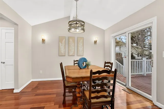 a backyard of a house with garden and patio