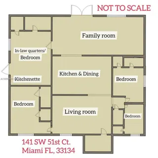 $998,500 | 141 Southwest 51st Court, Miami, FL 33134