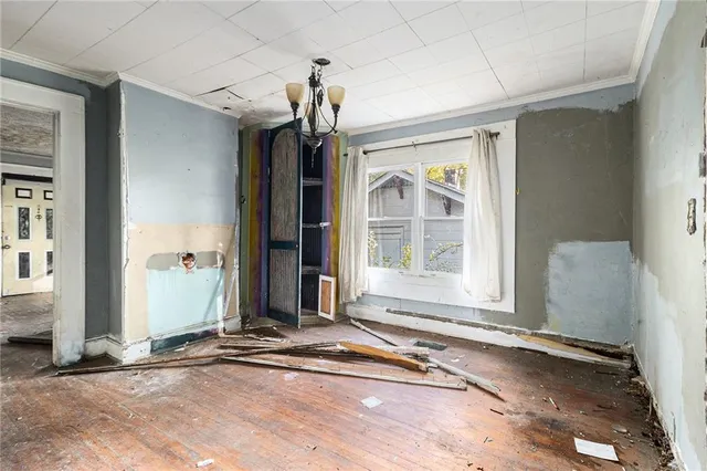 a front view of a house with a garage