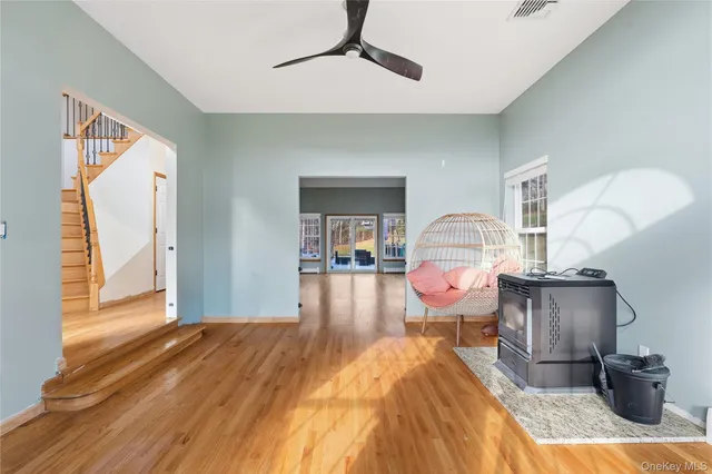 a bed room with a bed and a chandelier