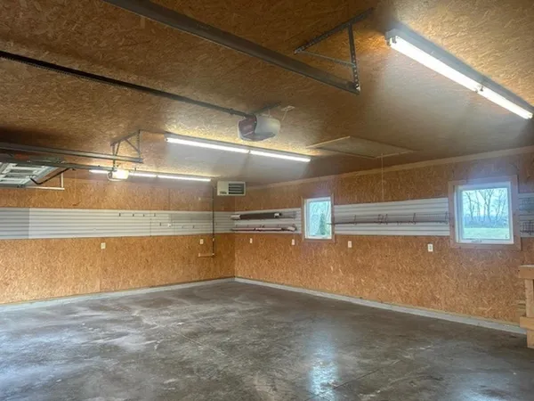 a view of a room with an empty space