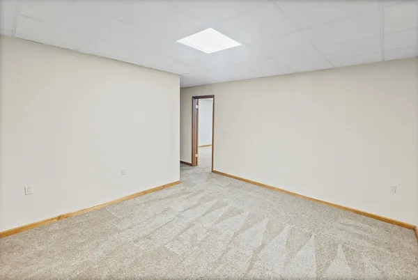 an empty room with natural light