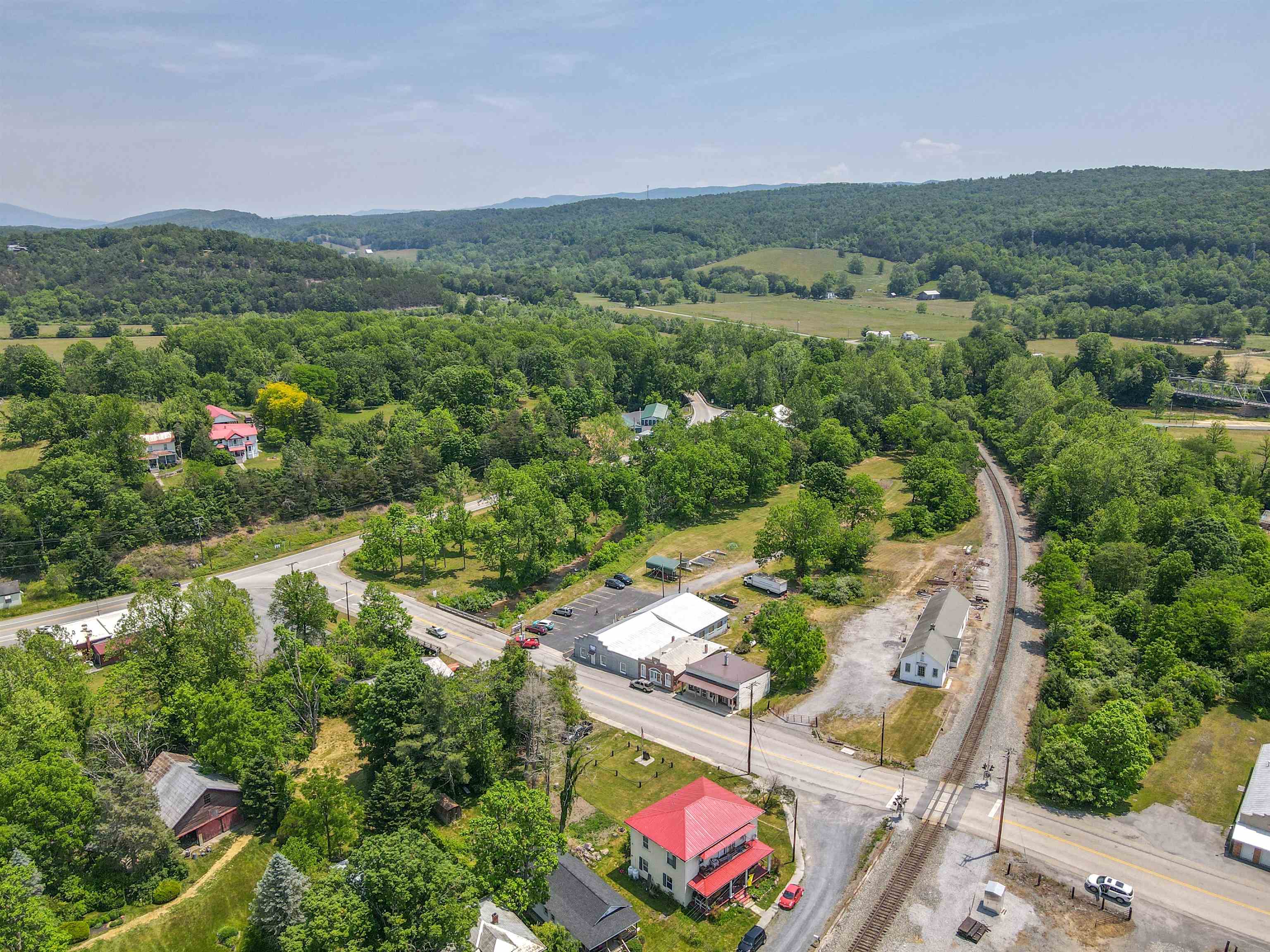 132 Main Street Goshen, VA 24439 - Photo 30 of 33 an aerial view of a house with pool garden