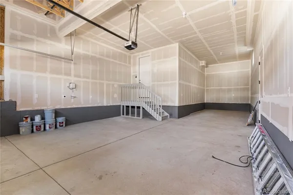 a view of a room with rack on the wall