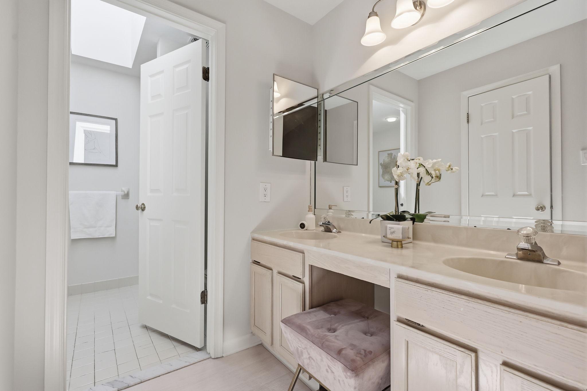 2601 Waterford Road, Unit 95 Yardley, PA 19067 - Photo 18 of 34 Primary bathroom with modern finishes.